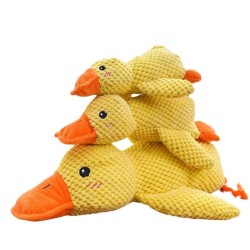 Yellow Duck Squeaky Dog Toy